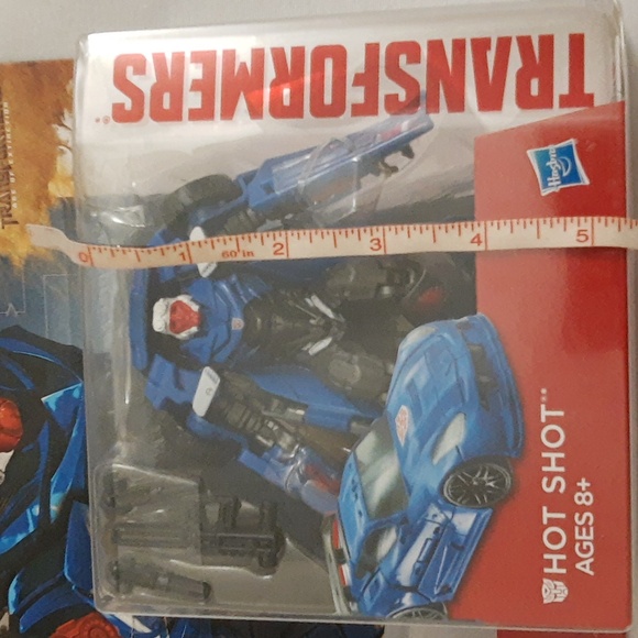 Transformers Age of Extinction Deluxe Class HOT SHOT, OPEN w Box Damage - Picture 4 of 16